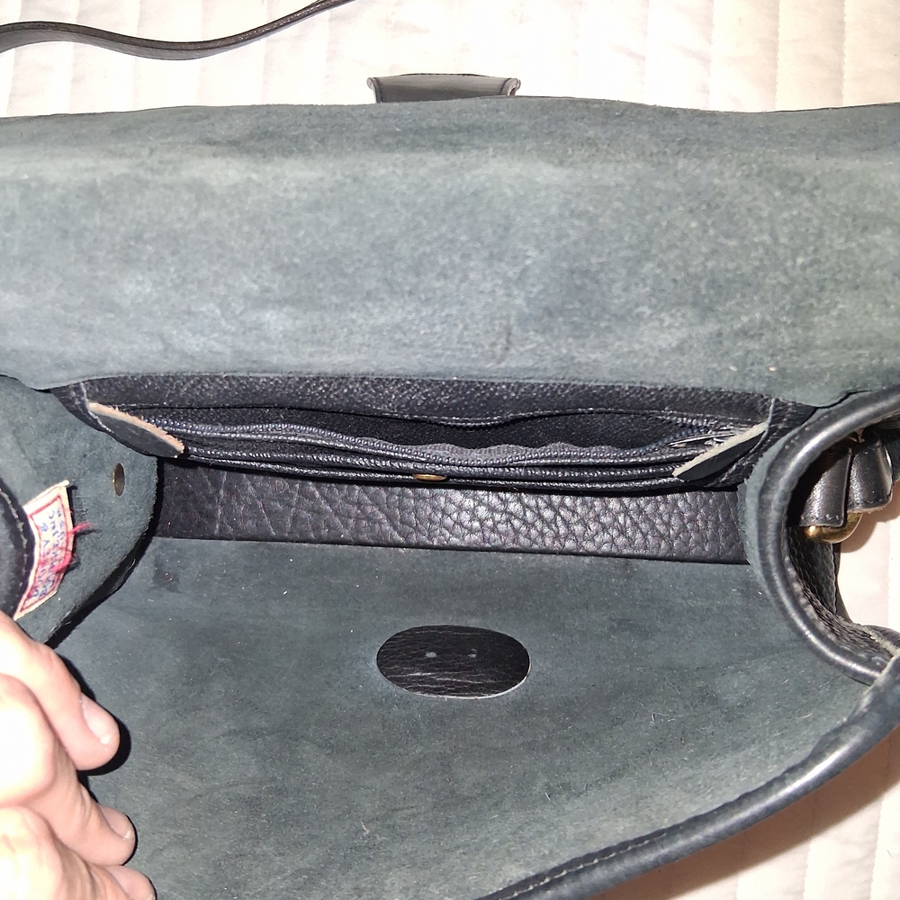 Black Leather Shoulder Bag - Picture 3 of 8